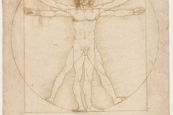 Leonardo-da-Vinci,-Uomo-Vitruviano,-Gallerie-dell’Accademia-inv